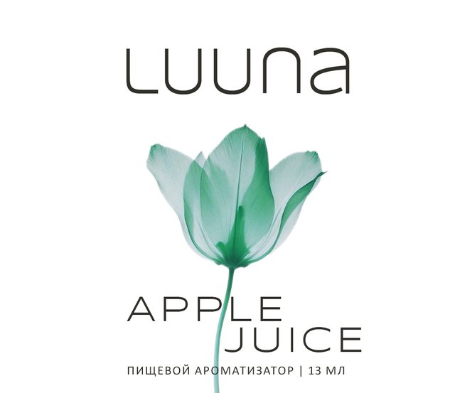 Luuna Apple Juice label