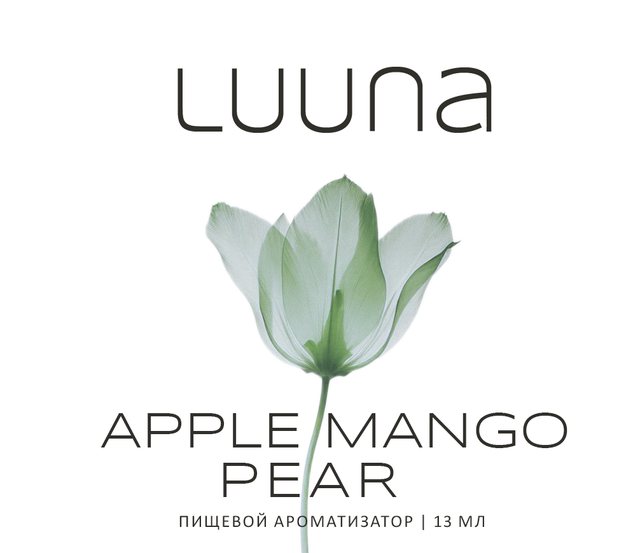 Luuna Apple Mango Pear label
